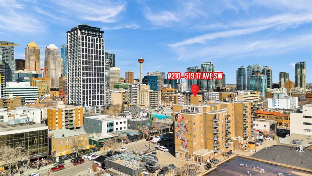 1-bed Apartment for sale at 210, 519 17 Avenue SW, Calgary